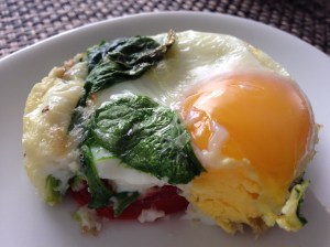 Caprese Baked Egg