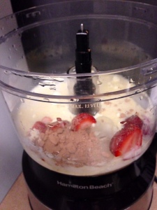 Strawberry Chocolate Paleo Protein Shake Process